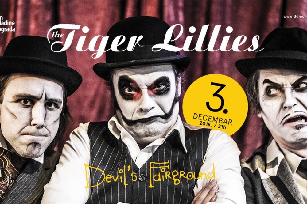 Kamerni kabare trio The Tiger Lillies u Beogradu