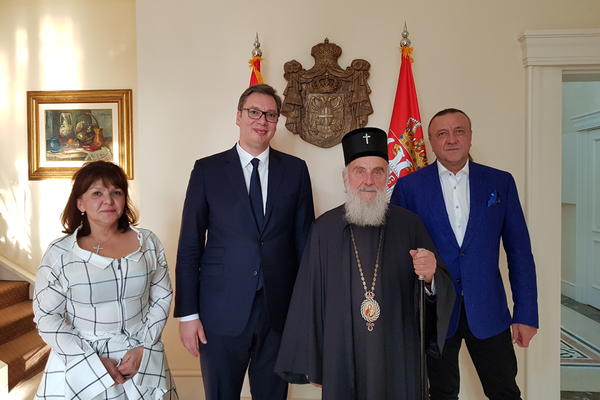 VUČIĆ SA PATRIJARHOM O UKRAŠAVANJU HRAMA: Jačanje nacionalnog duha i kulturnog identiteta je od velikog značaja