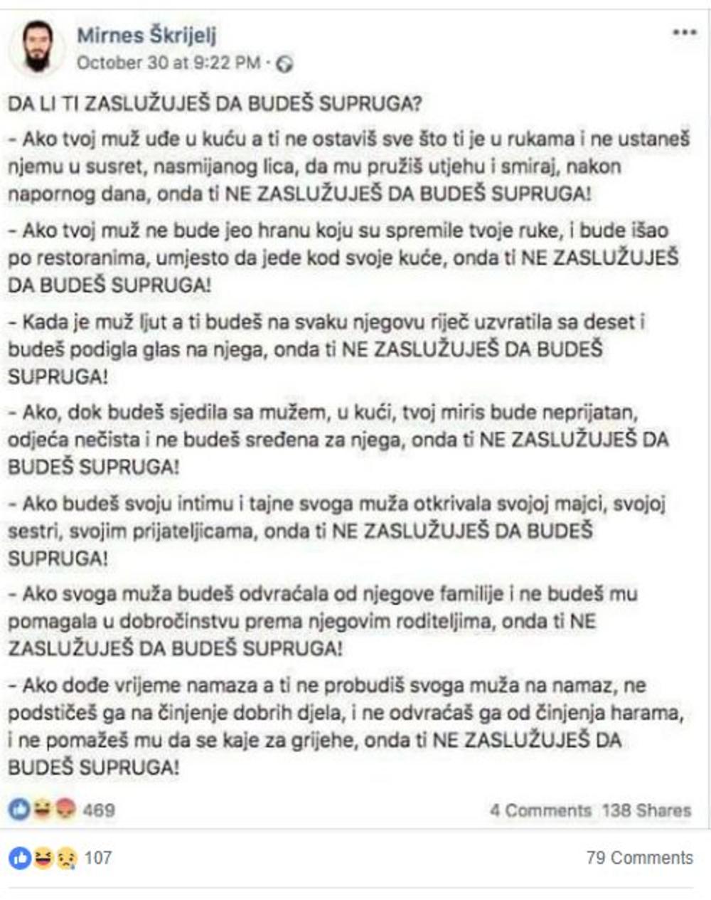 Status koji je uzburkao internet  