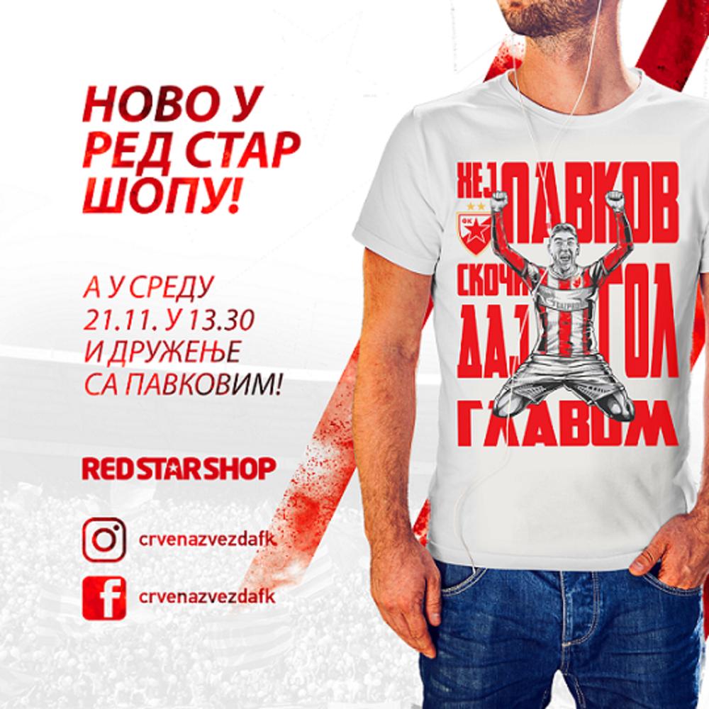 Nova majica u prodavnici Crvene zvezde  