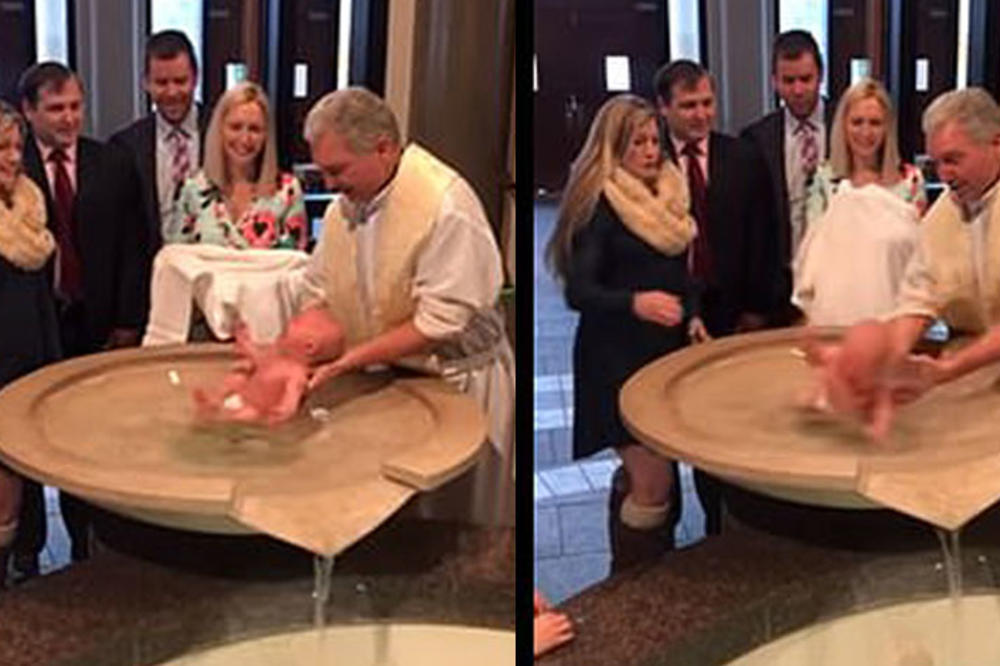 SVEŠTENIKU ISPALO DETE IZ RUKU! Skandal na krštenju, roditelji su bili prestavljeni! (VIDEO)