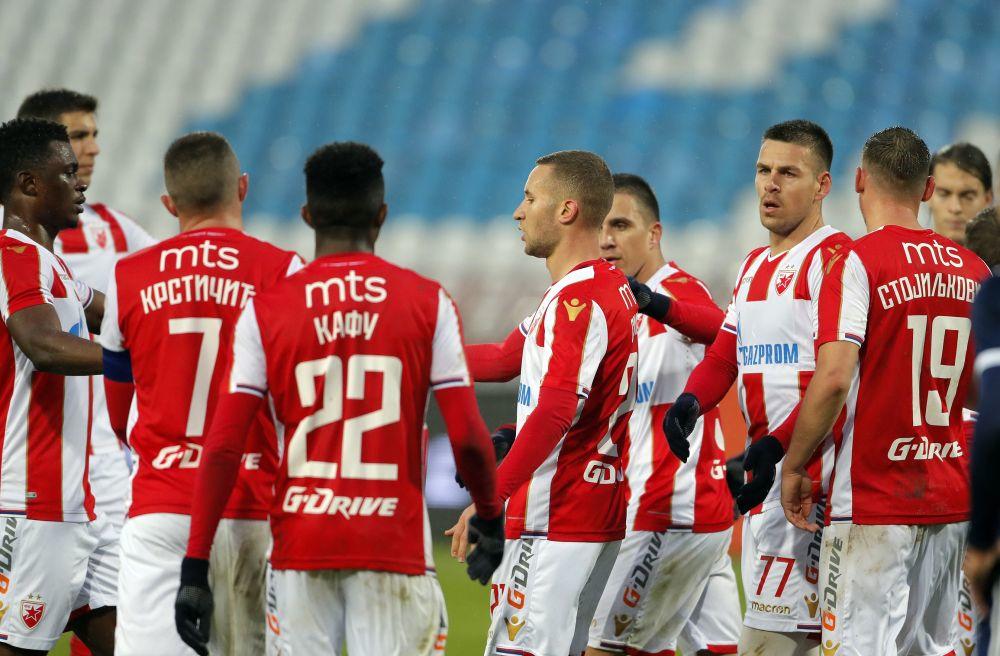 Fudbaleri Crvene zvezde posle pobede u Kupu Srbije  