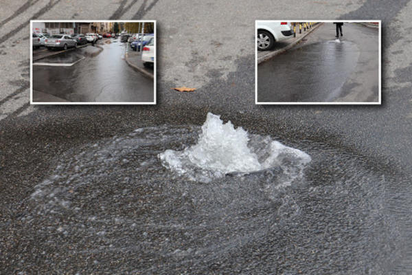 POJAVIO SE GEJZIR U BEOGRADU: Ovom ulicom teče reka, nikome nije jasno o čemu se radi! (FOTO) (VIDEO)