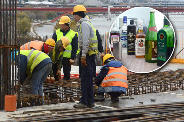NA GRADILIŠTIMA VEĆI PROMET ALKOHOLA NEGO U KAFIĆIMA: Otkriveno zašto GINU građevinski radnici u Srbiji!