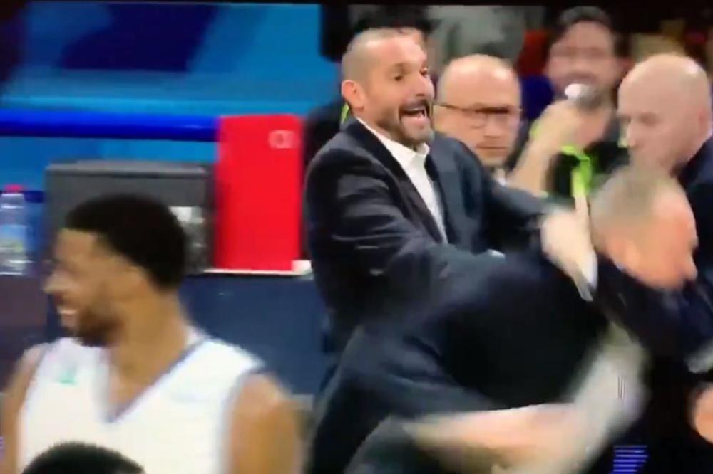 SEVALE PESNICE NA SVE STRANE: Pozdravili se pa počeli da se šibaju, igrači ih jedva razdvojili