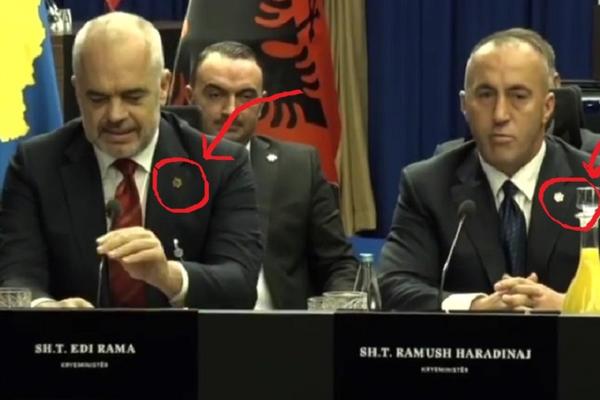 HARADINAJ I RAMA NOSILI SRPSKI GRB U PEĆI! Da li su ispali GLUPI ili je ovo još jedna užasna PROVOKACIJA? (FOTO)