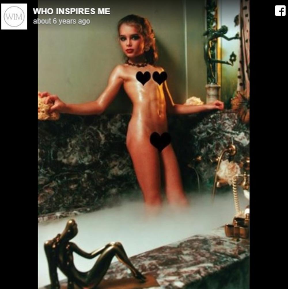 Jeziva fotografija male Bruk Šilds od koje se prevrće želudac  