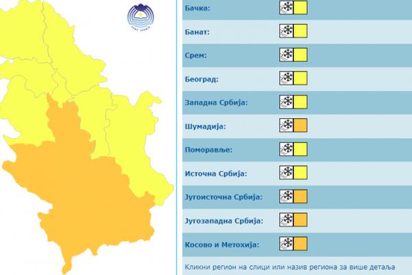 ONI KOJI SU U NARANDŽASTOM PODRUČJU SU U OPASNOSTI!  RHMZ izdao upozorenje, CELA SRBIJA kritična!