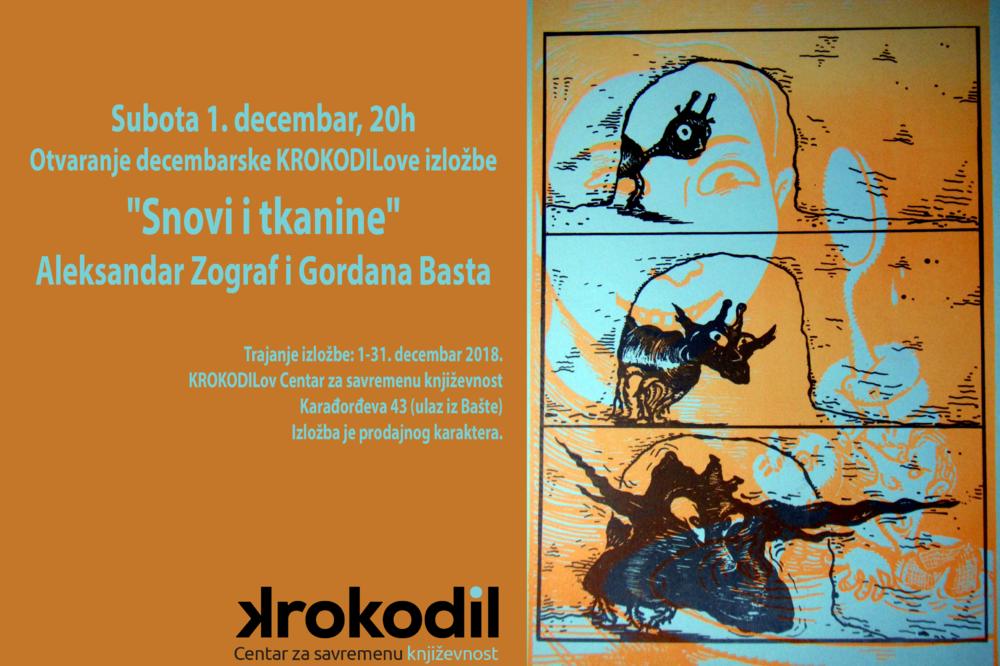 SNOVI I TKANINE: Svečano otvaranje izložbe Aleksanda Zografa i Gordane Baste u Krokodilovom centru