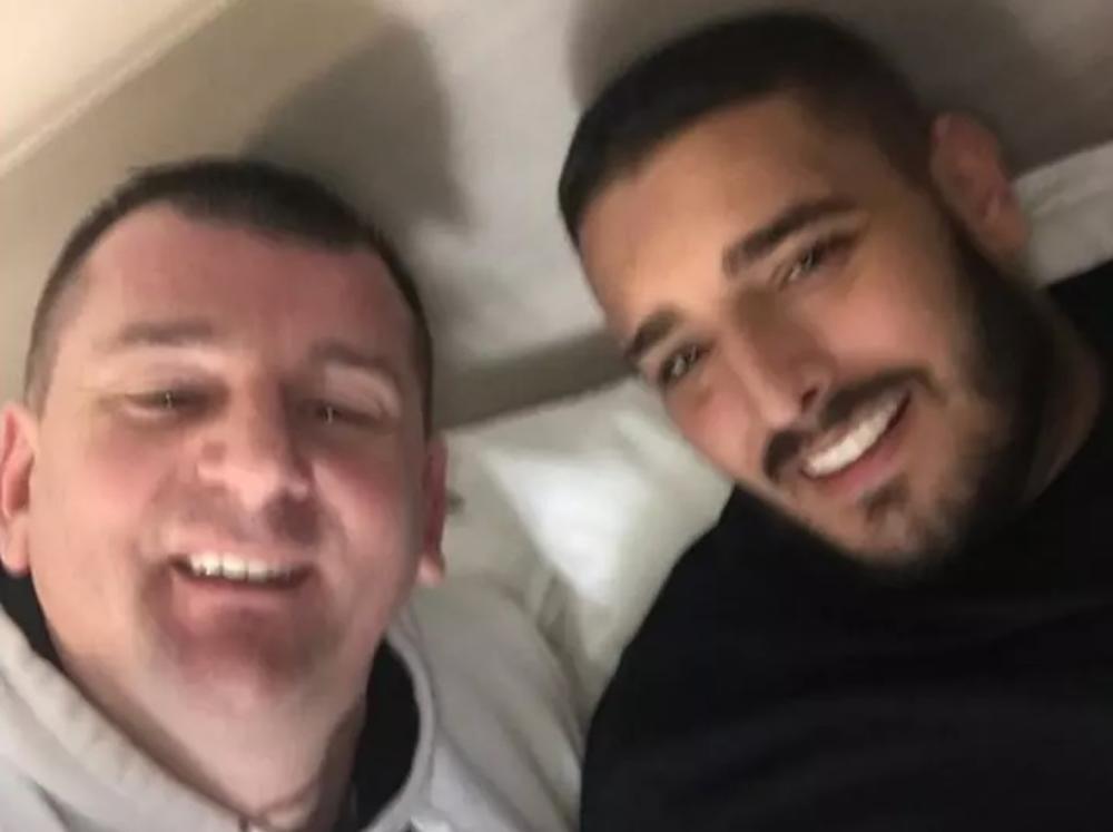 Miljan i Darko po izlasku iz bolnice  