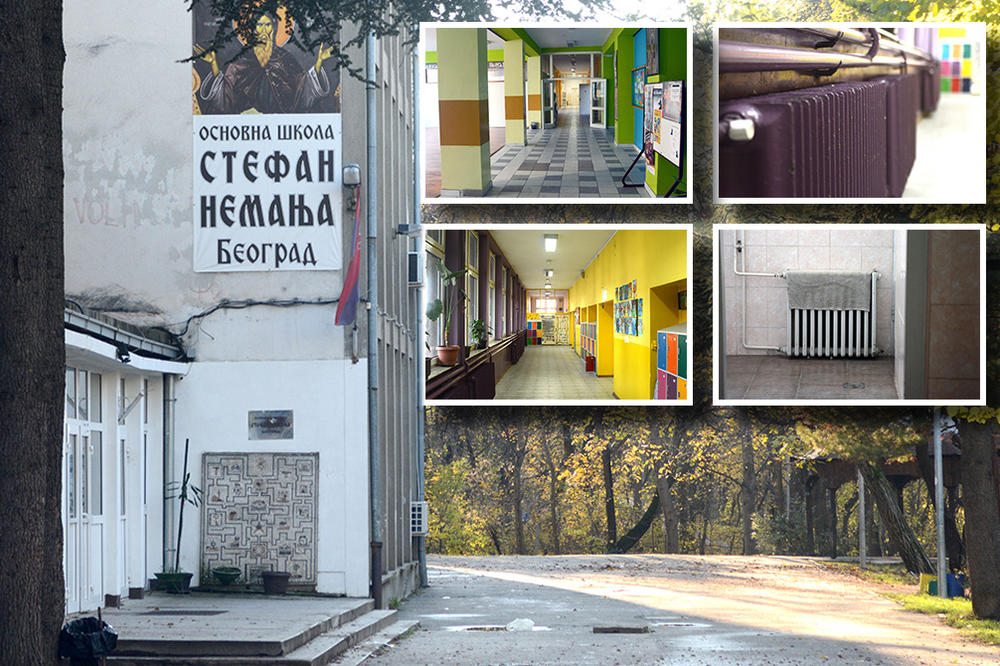 UČENICI NA ČASOVIMA SEDE U JAKNAMA, UČE UZ KALORIFERE! Osnovna škola na Senjaku bez grejanja i đaka! (FOTO)