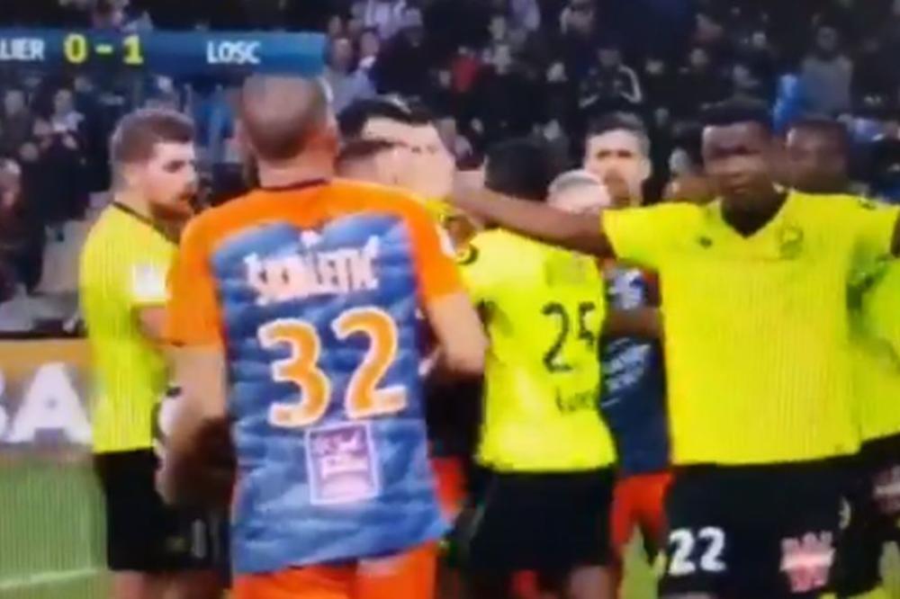 OPŠTE LUDILO NA MEČU U FRANCUSKOJ: Škuletić izazvao gnev nesportskim potezom, protivnici hteli da se obračunaju!