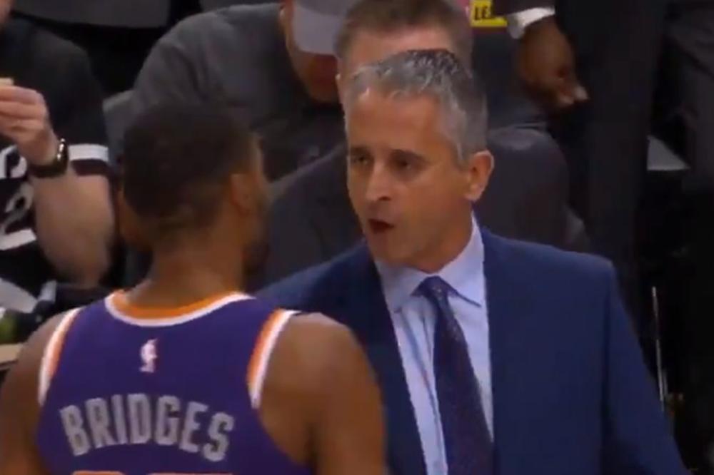 KOKOŠKOV NA IVICI DA PREBIJE SVOG IGRAČA: Uhvatio ga i nije mu dao da sedne na klupu, u Finiksu puca po šavovima!