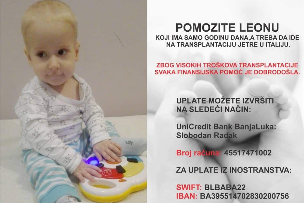 SUTRA ĆE BITI KASNO DA SPASIMO LEONA (1)! Imao je SAMO 2 MESECA kad mu je otkrivena BOLEST OPASNA PO ŽIVOT