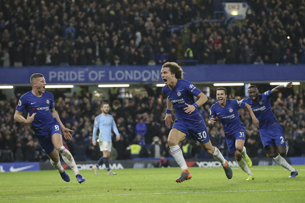 EKSPLOZIJA ODUŠEVLJENJA U LONDONU: Šampion je pao, Luiz i Kante za prvi poraz Sitija u sezoni!