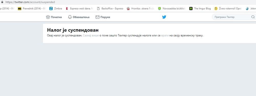 Suspendovan nalog muškarca koji je pretio građanima zbog Barbare Životić  