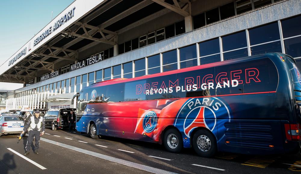 Fudbaleri PSŽ igraju meč protiv Crvene zvezde  