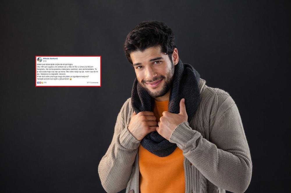 CEO BG TRAŽI MIHAJLOV ŠAL! Izgubio ga je u 75-ici, a razlog zbog kog ne može bez njega JE DIRLJIV (FOTO)