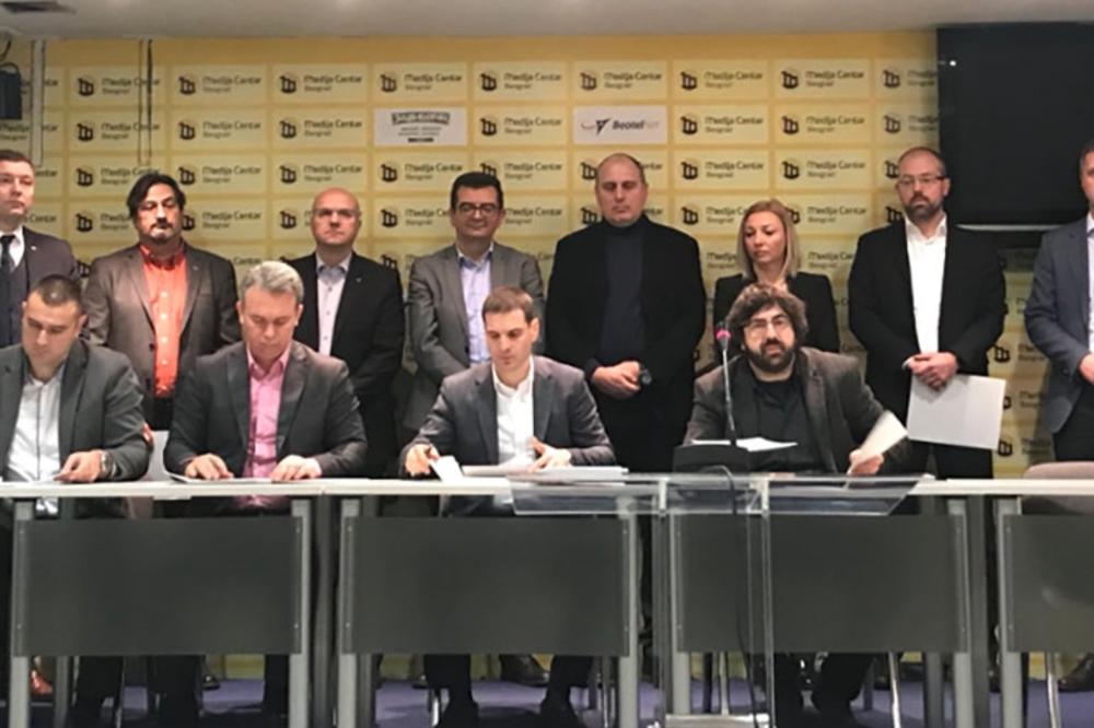 Opozicioni savezi i stranke potpisali dokument o uslovima za fer izbore