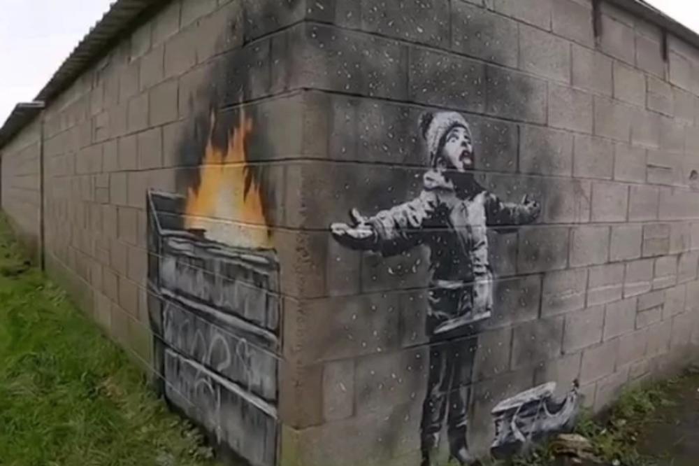 OŠTRA KRITIKA ZAGAĐENJA: Benksi oslikao novi provokativan mural