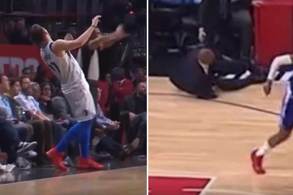 VEČE KOMEDIJE U STEJPLS CENTRU: Luka Dončić dobio preko nosa od sudije, trener Klipersa se prosuo po terenu!