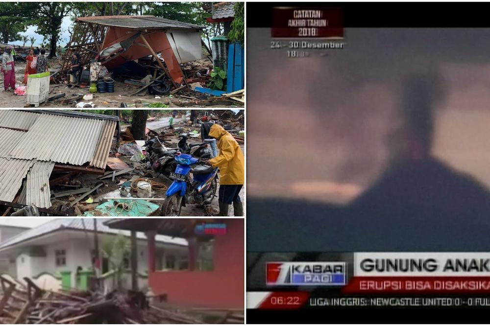 KATAKLIZMA U INDONEZIJI: Eksplodirao DŽINOVSKI VULKAN, usledio CUNAMI, strahuje se da ima STOTINE ŽRTAVA! (VIDEO)