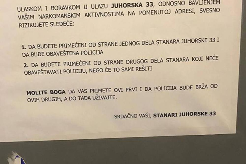 JUHORSKA 33, ADRESA KOJE SE SVI NARKOMANI U SRBIJI PLAŠE: Nije im svejedno, kad ovo pročitaju!