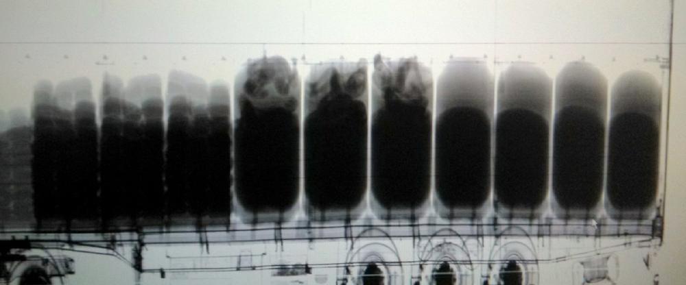Migranti  uočeni na skeneru  