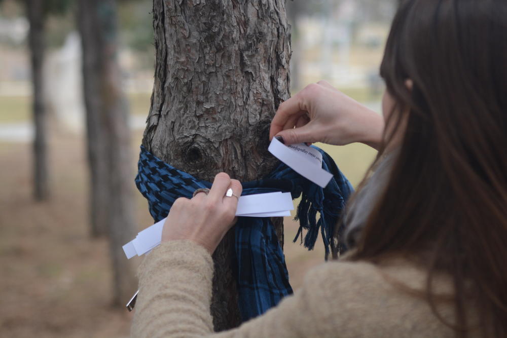 Okitili smo drveće stvarima za beskućnike  