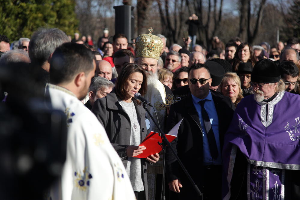 Tanja Petrović drži govor 