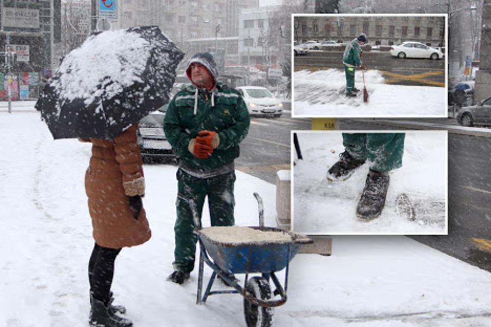 CIPELE PROPUŠTAJU, NOGE MOKRE, PRSTI OTIČU! Pričali smo s čistačima snega koji po KIJAMETU rade po 8 sati (FOTO)