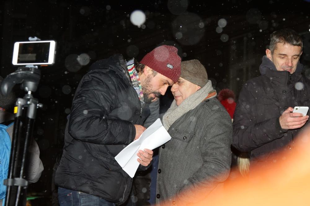 Glumci Branislav Trifunović i Radoslav Milenković  