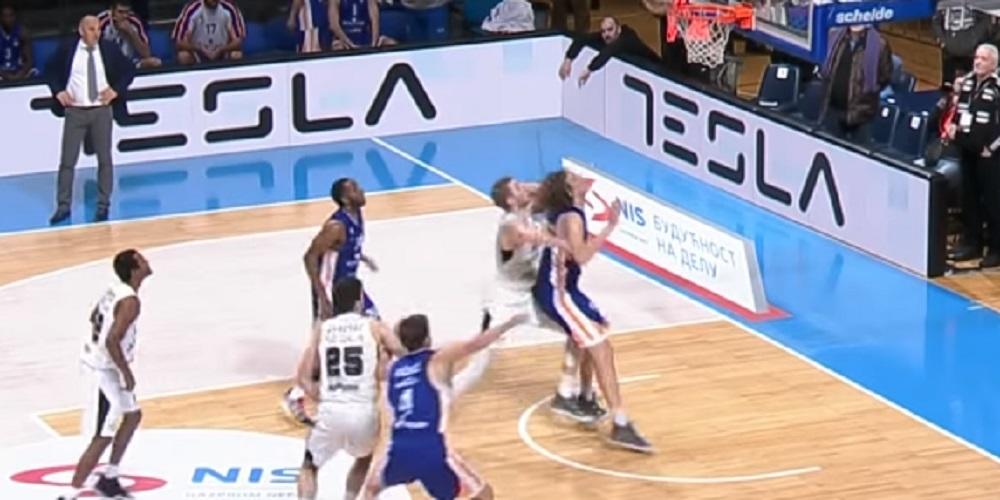 Detalj sa meča Partizan - Mornar iz prošle sezone  