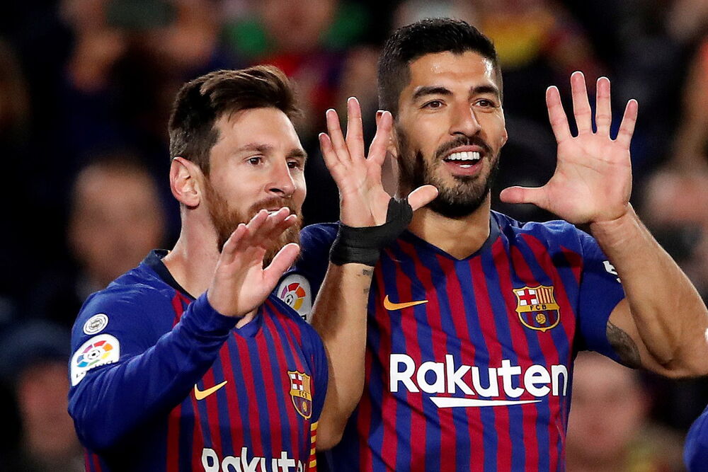 Lionel Mesi i Luis Suarez u Barseloni