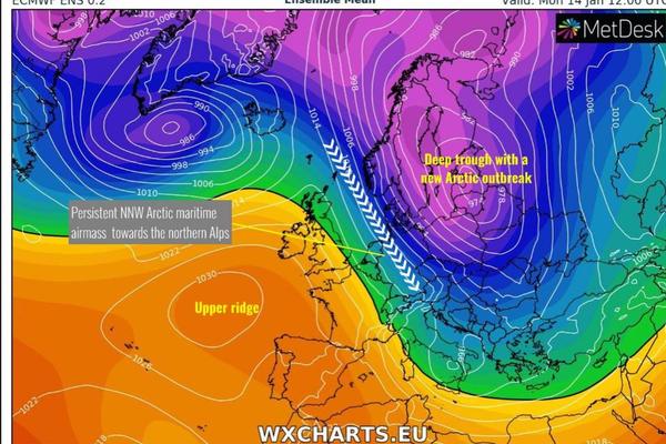 PAŽNJA, OVO JE VEOMA OZBILJNO, STIŽE NOVI ARKTIČKI TALAS: Dolaze nam SNEG, HLADNOĆA I LED!!!