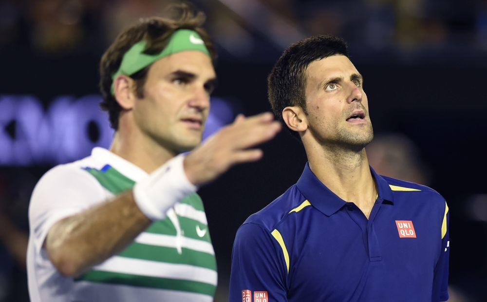 Rodžer Federer i Novak Đoković  