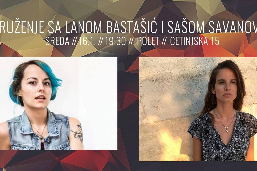 KNJIŽEVNO VEČE: Lana Bastašić i Saša Savanović u Poletu