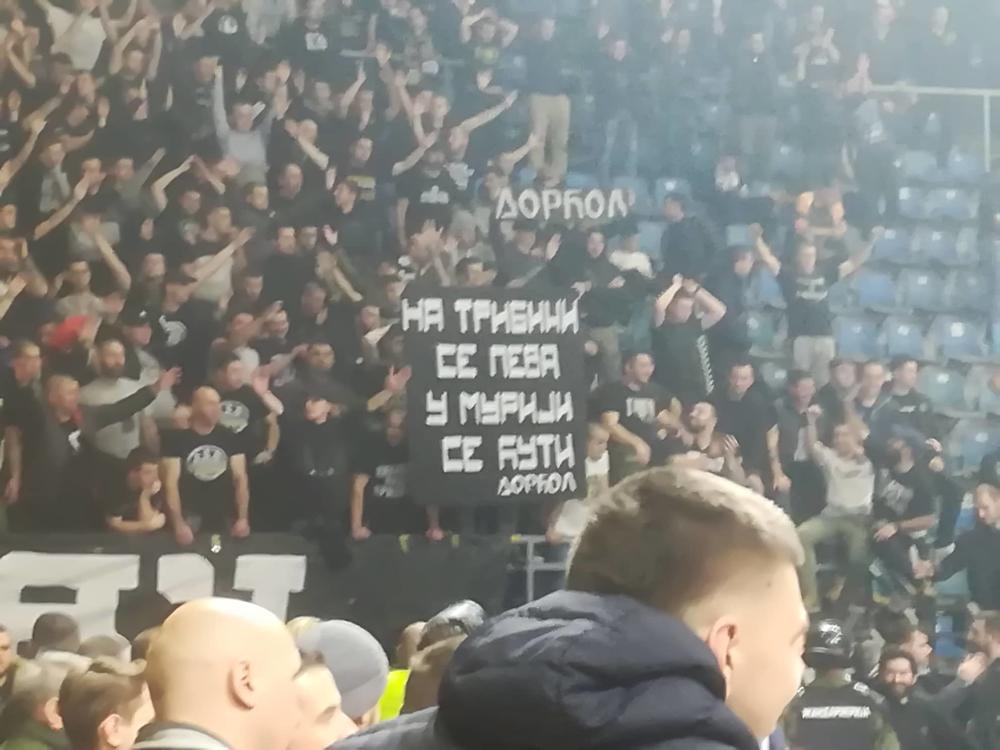 Grobari posle meča sa Monakom  