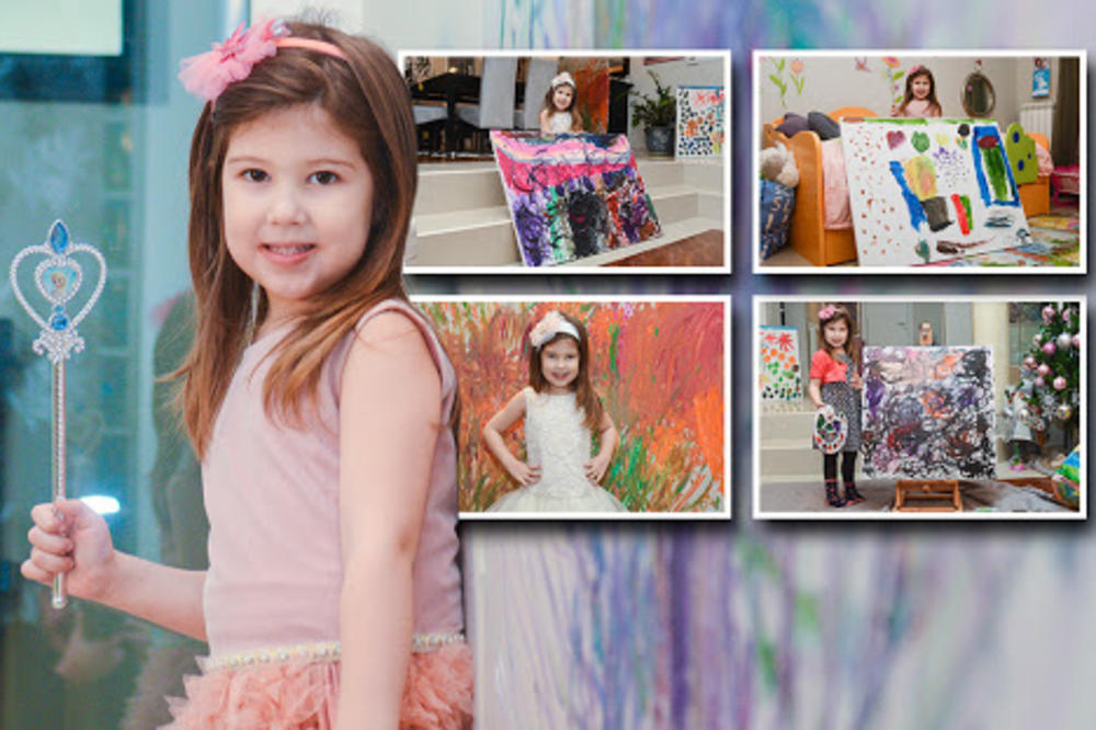 IMALA JE 15 MESECI KAD JE UZELA ČETKICU I BOJE U RUKE! Vera (4) živi svet boja i preti da postane NAJBOLJA SLIKARKA