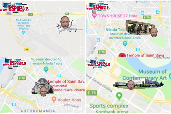PUTIN SLEĆE U SRBIJU I OBILAZI OVA MESTA! Otkrivamo DETALJE posete ŠEFA KREMLJA Beogradu (MAPA) (VIDEO)