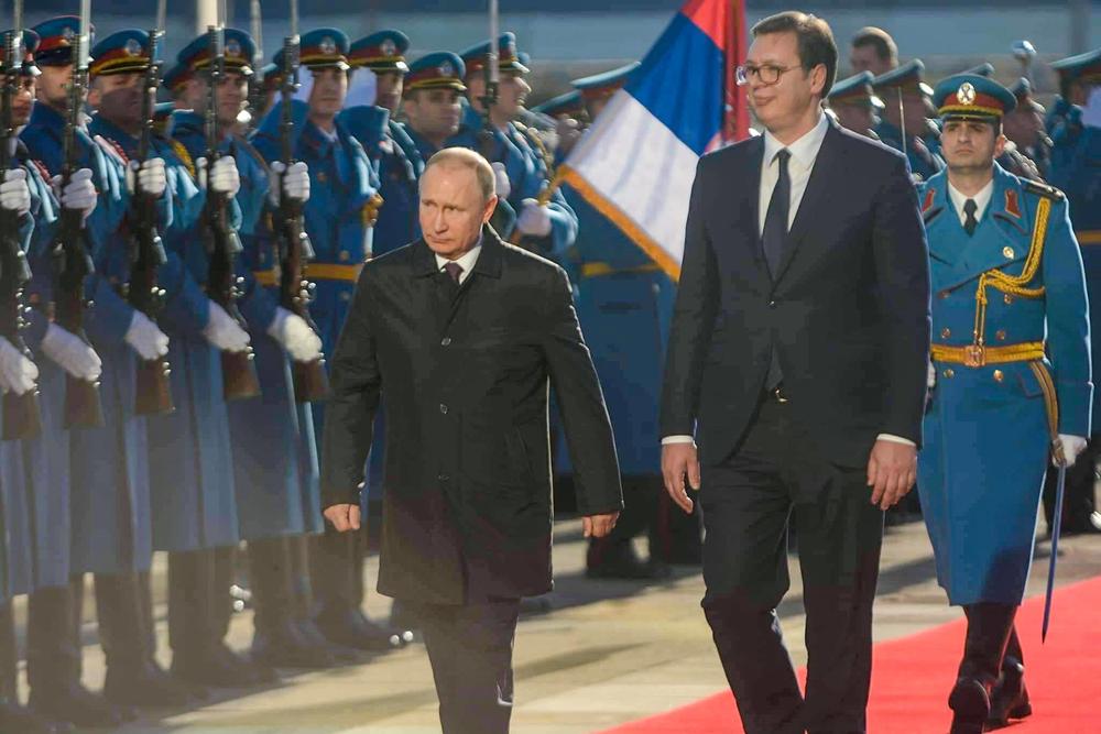 Vladimir Putin sa Aleksandrom Vučićem prilikom poslednje posete Beogradu