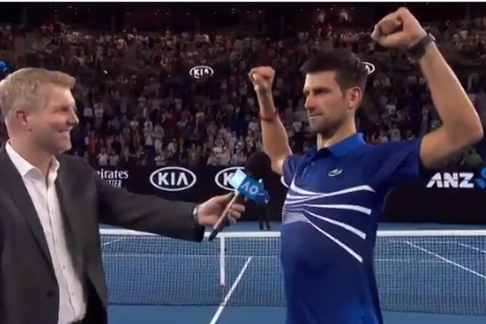 ĐOKOVIĆ NASRED TERENA POKAZIVAO MIŠIĆE: To je bila poruka za Nišikorija!