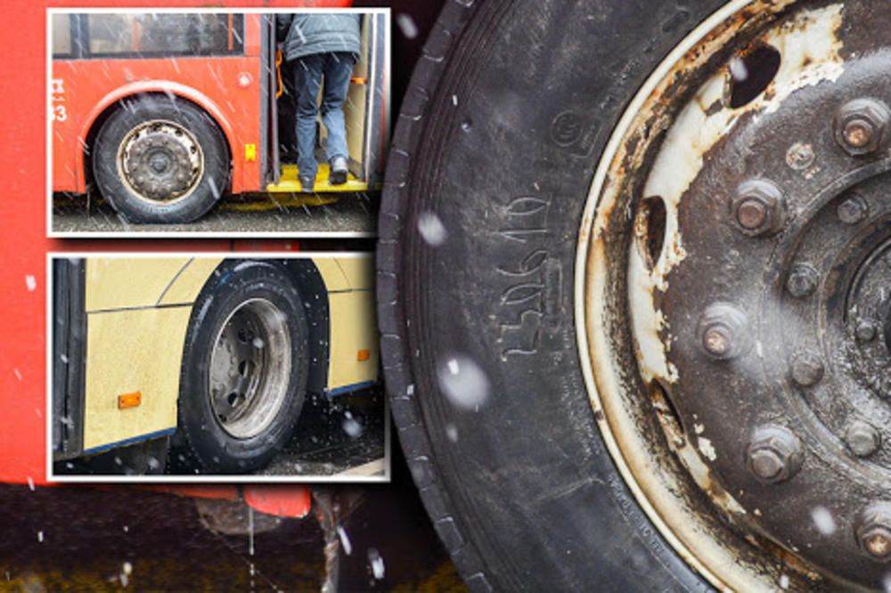 AUTOBUSI S ĆELAVIM GUMAMA KRSTARE BEOGRADOM! Sneg ponovo pada, a oni nas prevoze IAKO NISU OPREMLJENI ZA TO!