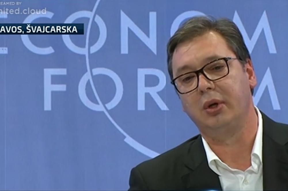 NISAM NIKOGA NAZIVAO DROLJOM I KURVOM! Vučić iz Davosa poslao jaku poruku Srbiji