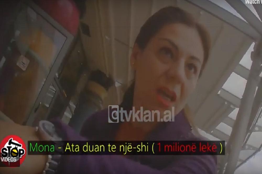 SLUŽBENICA MINISTARSTVA FINANSIJA SNIMLJENA KAKO UZIMA MITO: Tražila MILION, Albanci su u ŠOKU! (VIDEO)