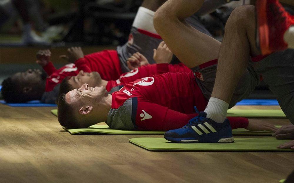 Marko Gobeljić na treningu u teretani