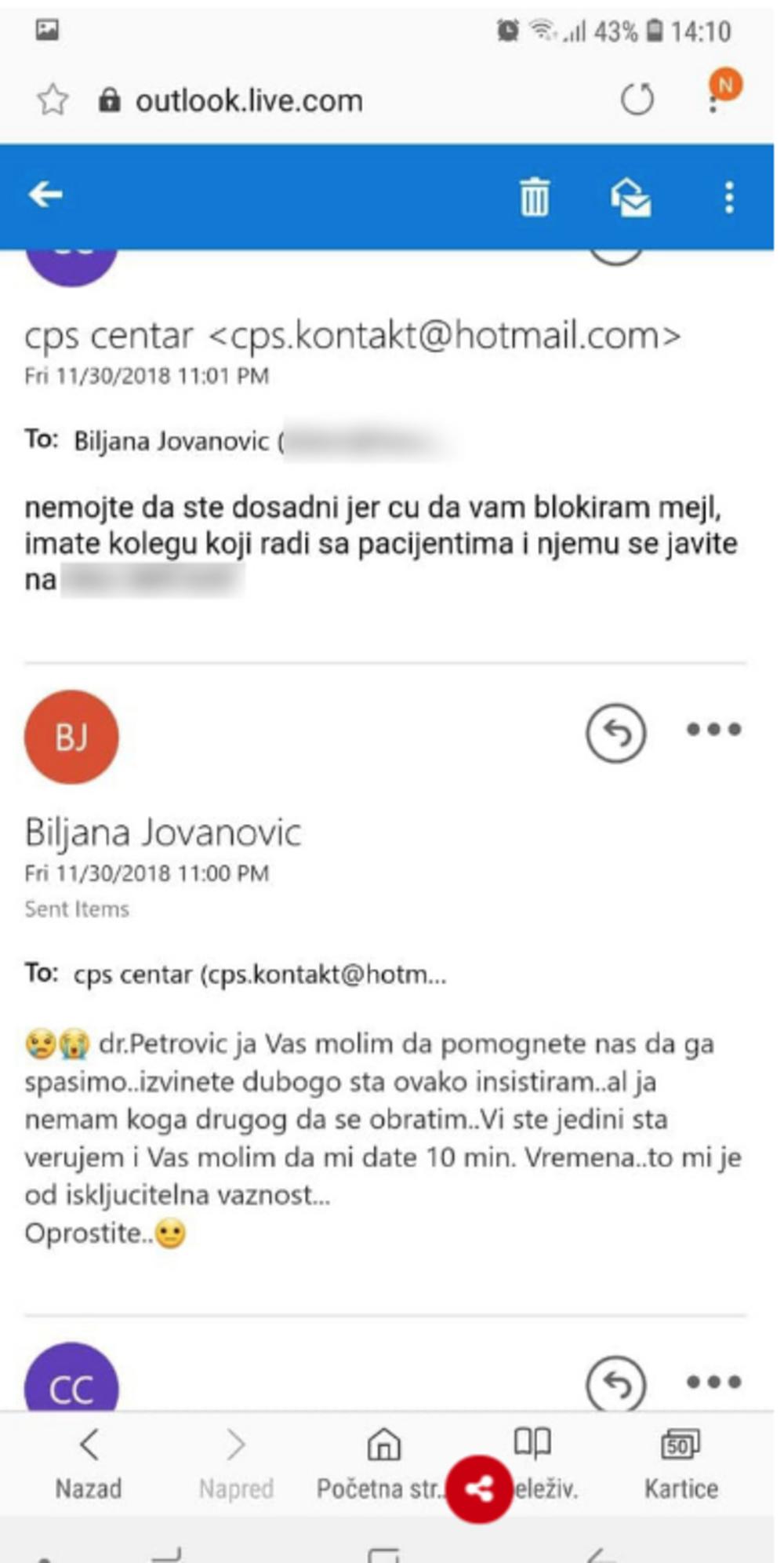 Poruke sa Miroljubom Petrovićem 