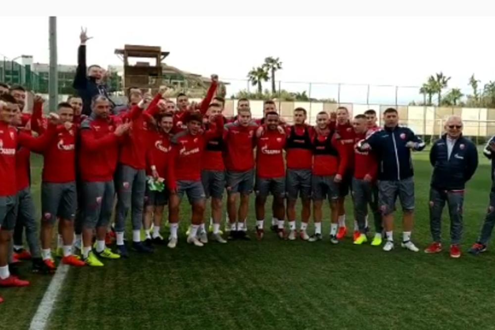 14.334 KILOMETARA DALJE: Iz Antalije za Melburn - fudbaleri Zvezde čestitali Novaku na osvajanju Australijan opena!