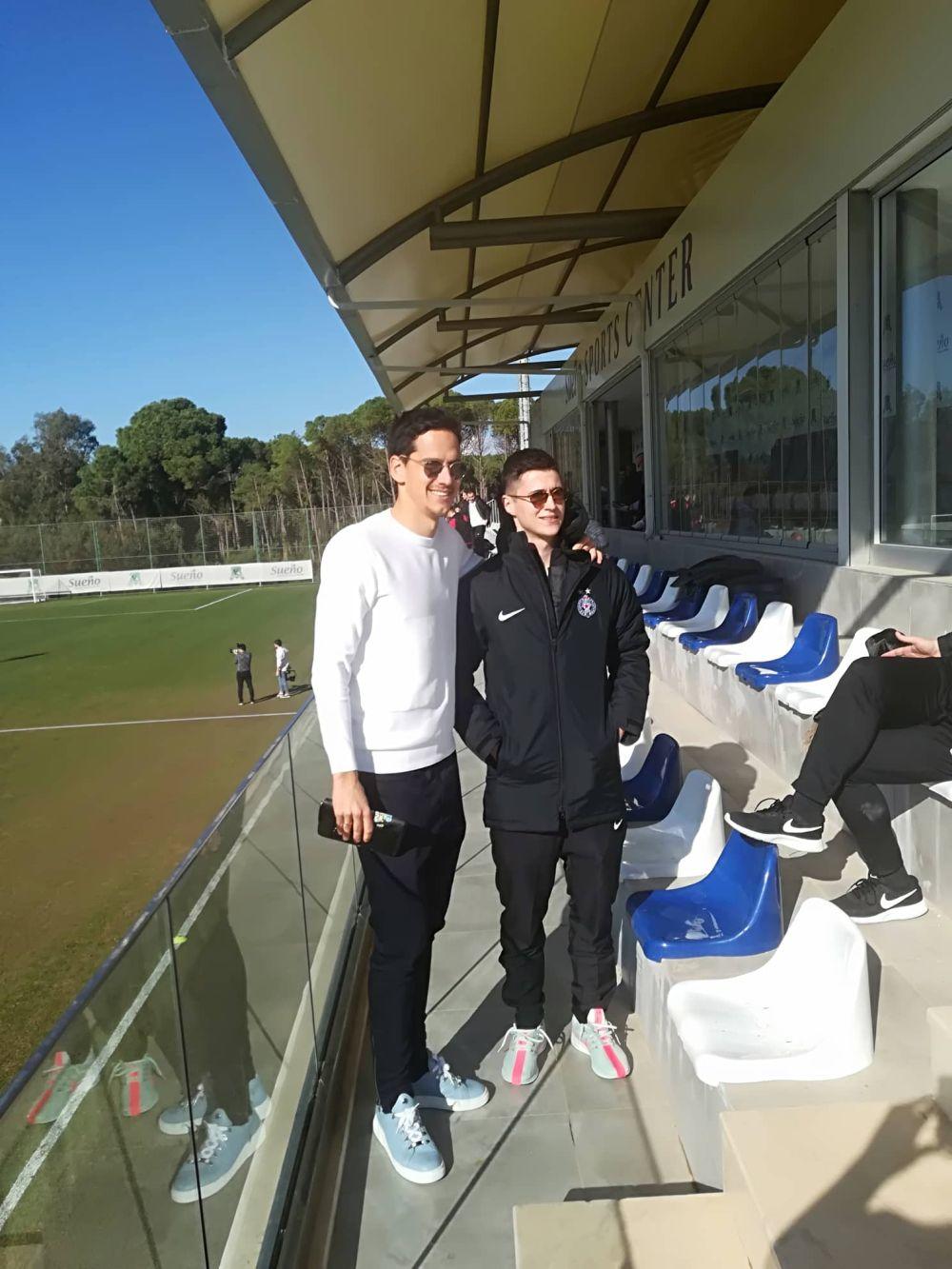 Meč je posmatrao i Marko Jevtović bivši igrač Partizana