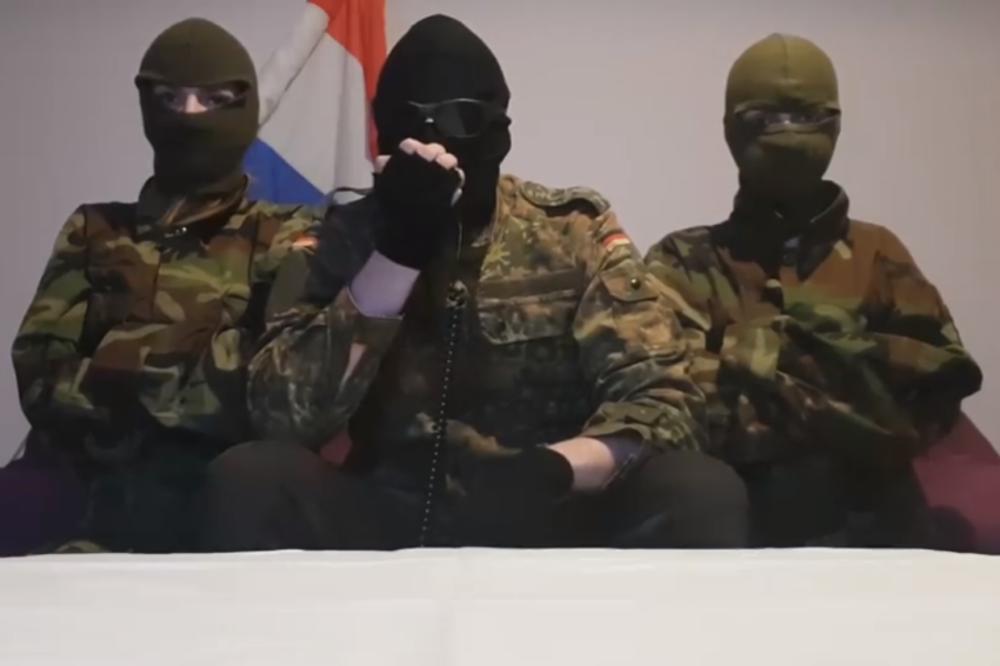 NAPALI PLENKOVIĆA I MODRIĆA: Maskirana grupa pozvala na POBUNU U HRVATSKOJ! NOSE MASKIRANE UNIFORME, I PORUČUJU OVO